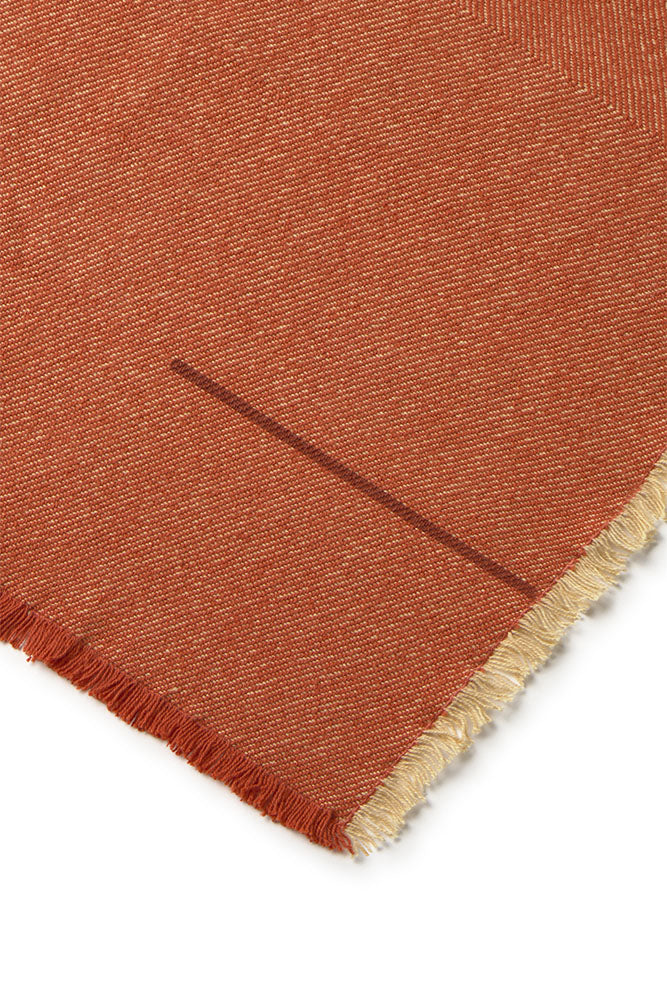 SET AUS 4 SERVIETTEN VERTICAL TERRACOTA