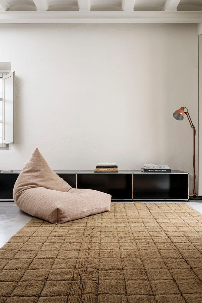 WOOL RUG MOSAIC OCHRE