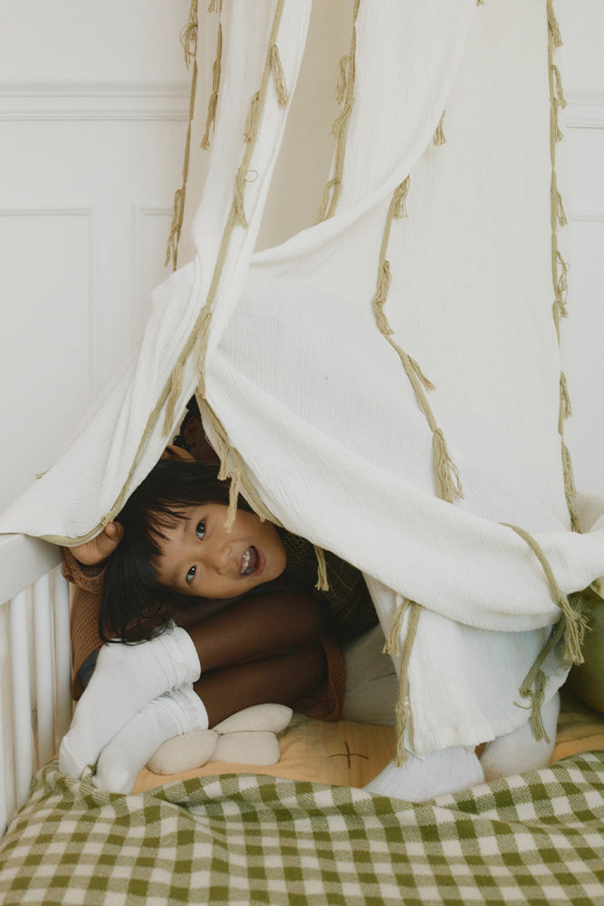 BALDAQUIN CRÊPE SWAN IVORY