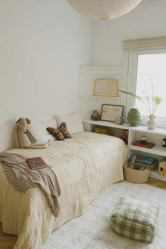 POUF VICHY MATCHA 