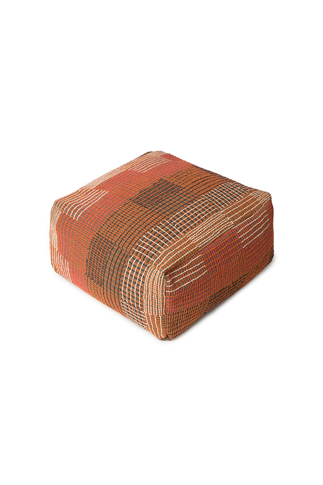 POUF CITY REVERSIBILE MAPLE RED