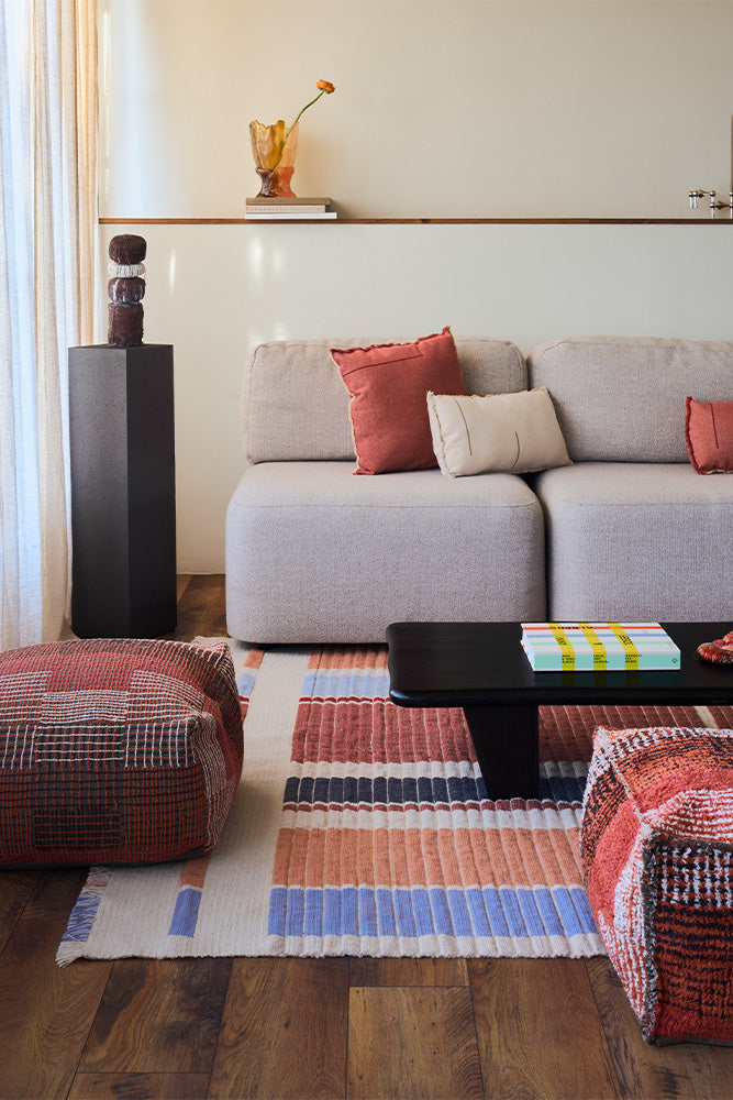 HANDLOOM RUG COLUMNS MULTI COLOR
