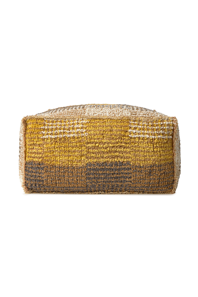 REVERSIBLE CITY POUF OCHRE