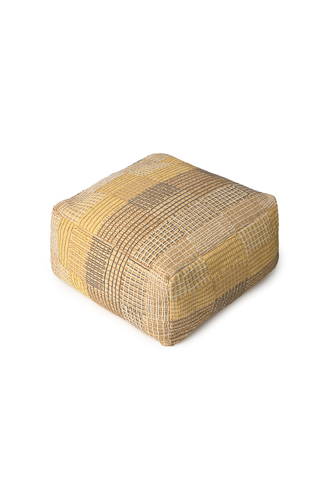 REVERSIBLE CITY POUF OCHRE