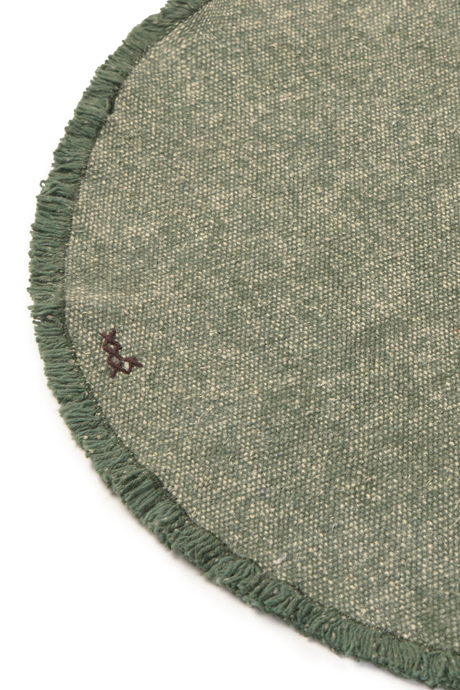 STONEWASHED PLACEMATS AND COASTERS DUCK GREEN (SET OF 2)