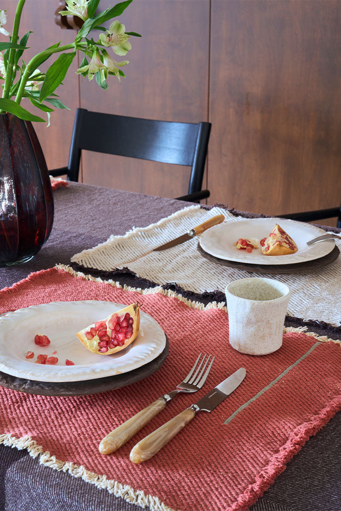 SET AUS 2 TISCHSET VERTICAL NEW TERRACOTA
