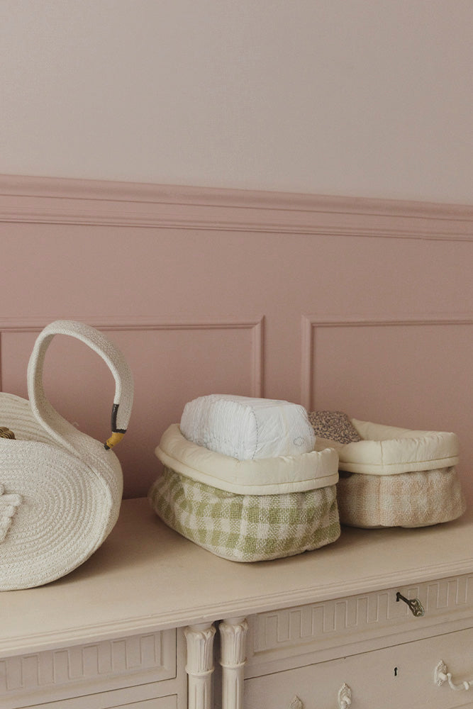 PANIER MATELASSÉ MATCHA