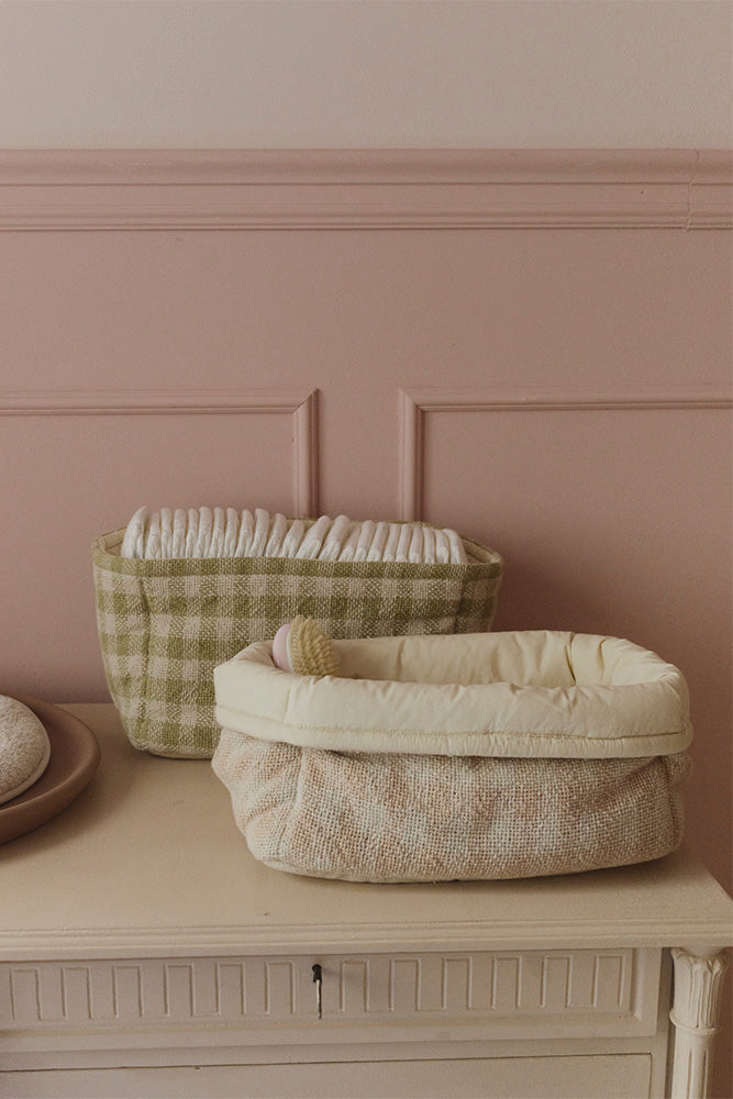 PANIER MATELASSÉ MATCHA