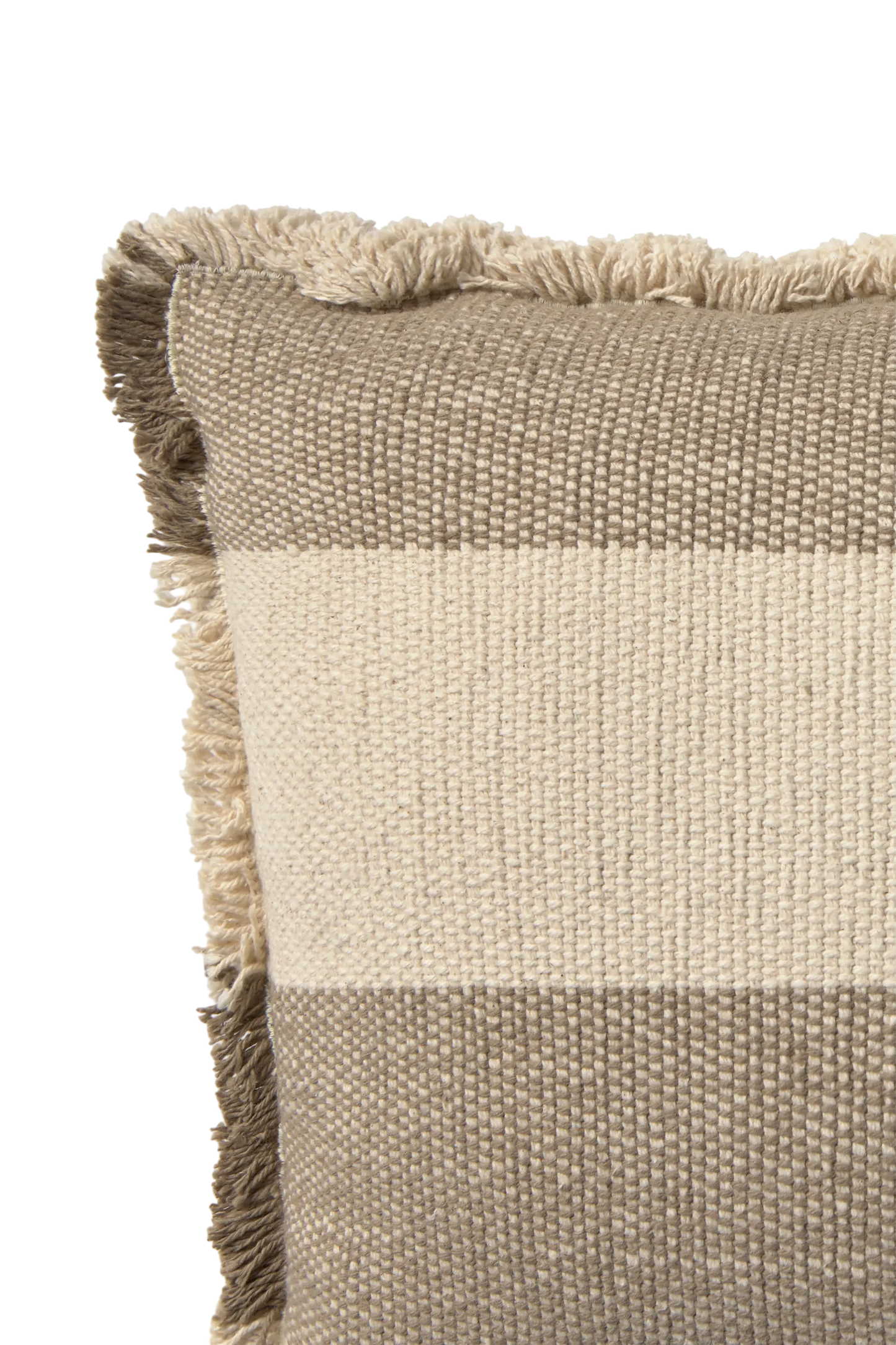 RECHTECKIGES KISSEN LINES BROWN