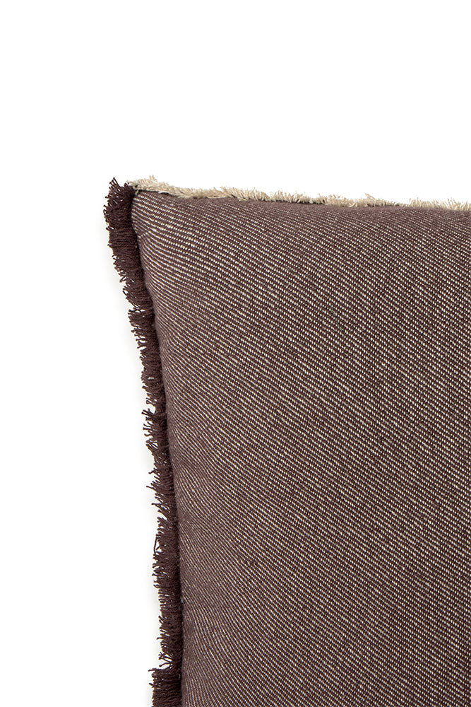 SQUARE CUSHION VERTICAL COFFEBEAN