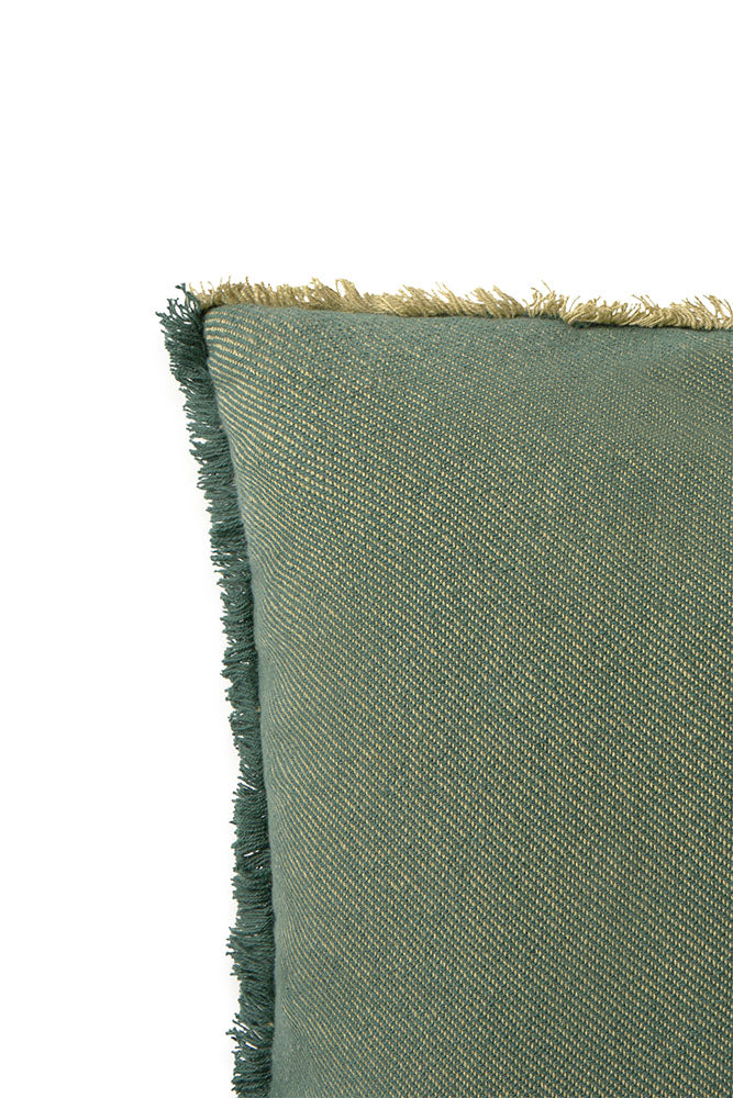 QUADRATISCHES KISSEN VERTICAL DUCK GREEN