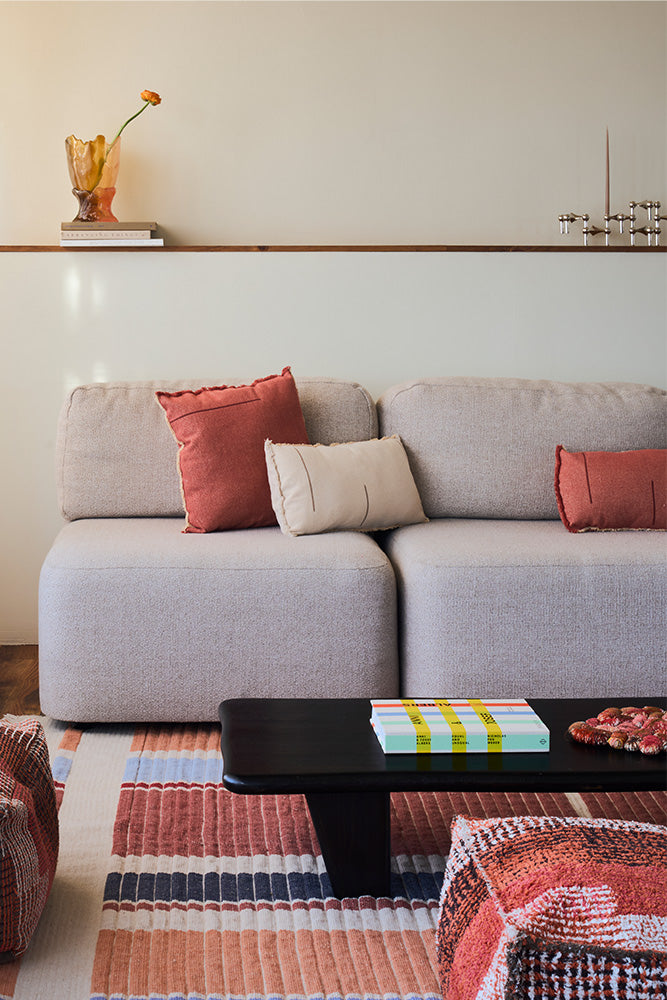 QUADRATISCHES KISSEN VERTICAL NEW TERRACOTA