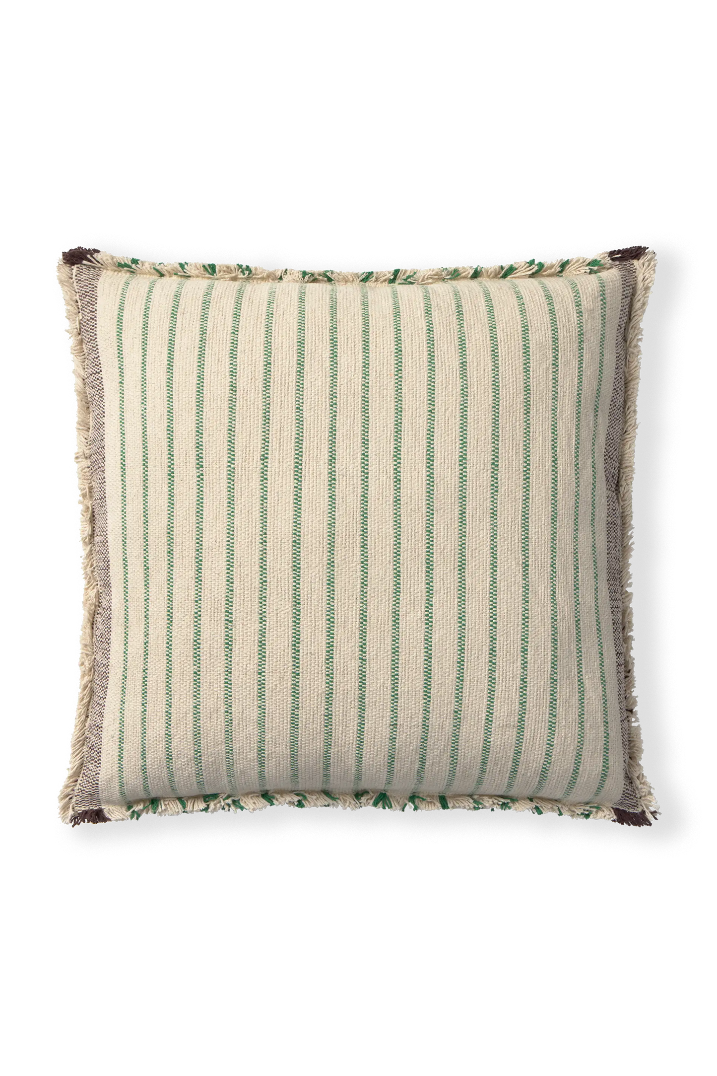 SQUARE CUSHION LINES GREEN
