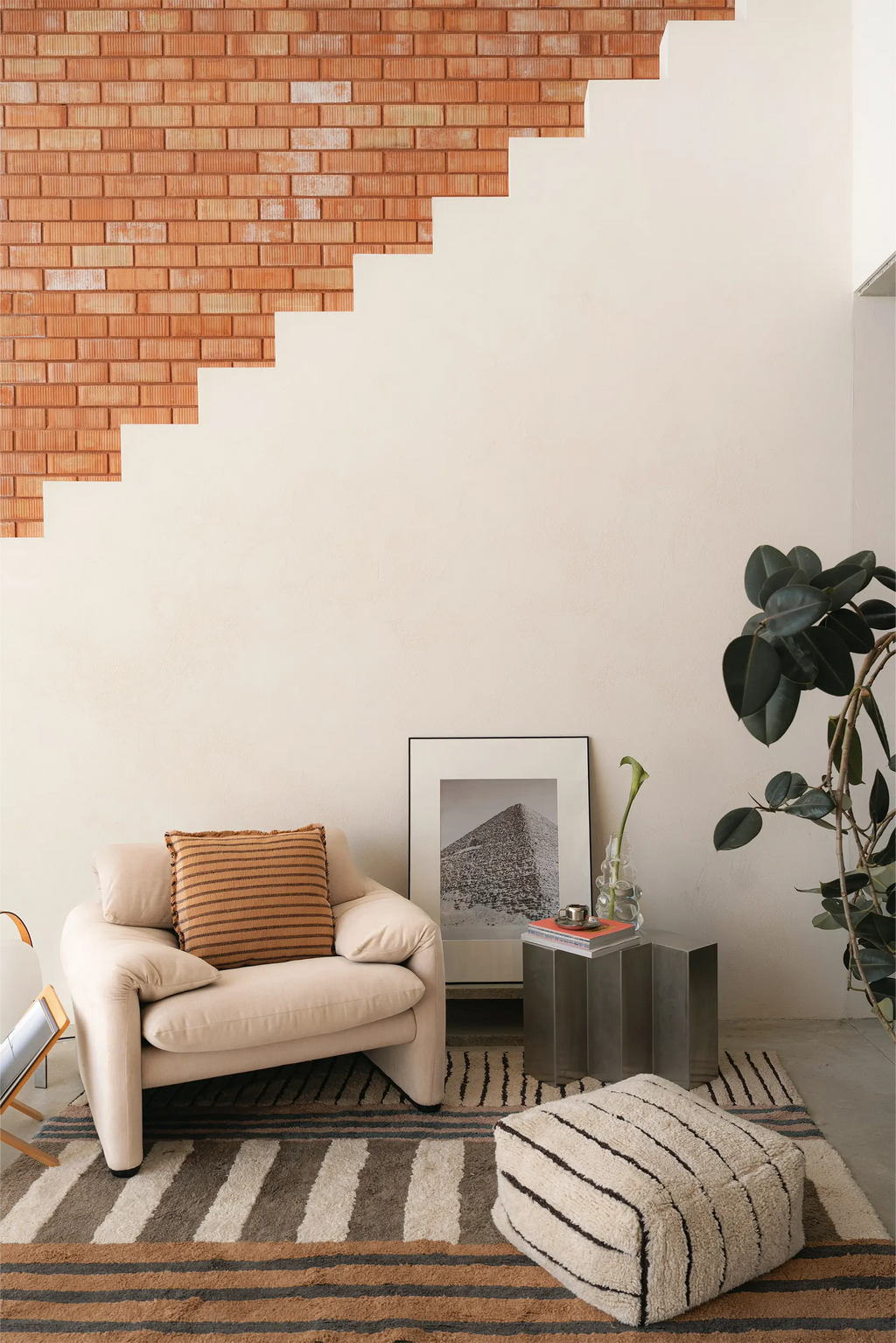 KISSEN LINES OCHRE
