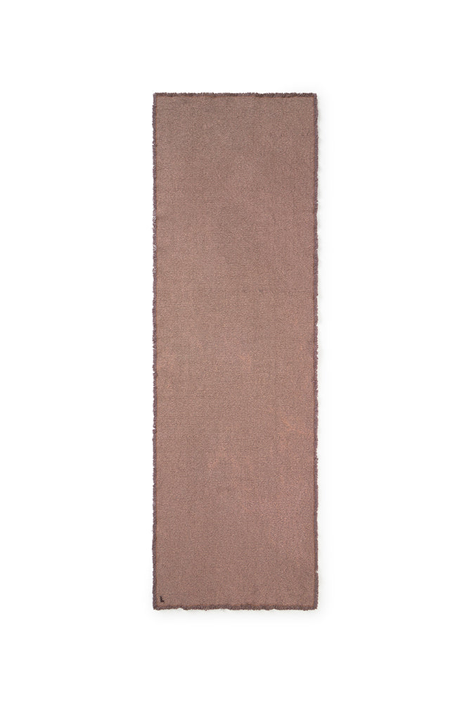 STONEWASHED TABLE RUNNER SOIL BROWN