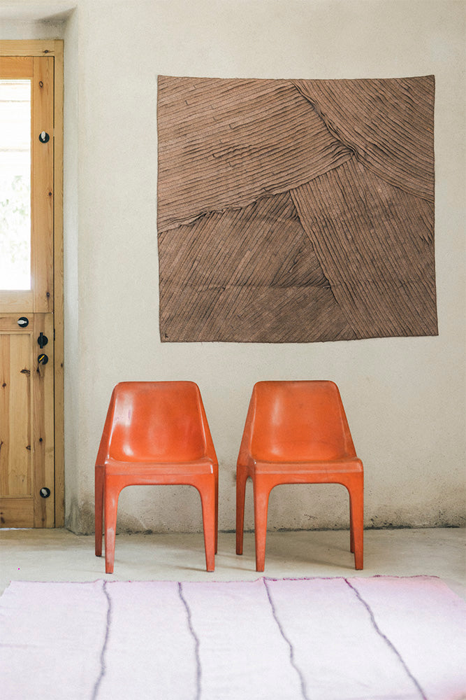 WANDDEKOR DÜNNES LEINWAND STONEWASHED SOIL BROWN
