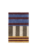 WASHABLE BATH RUG COLOR ON INDIGO BLUE