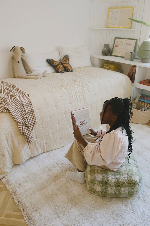 TAPPETO LAVABILE VICHY IVORY