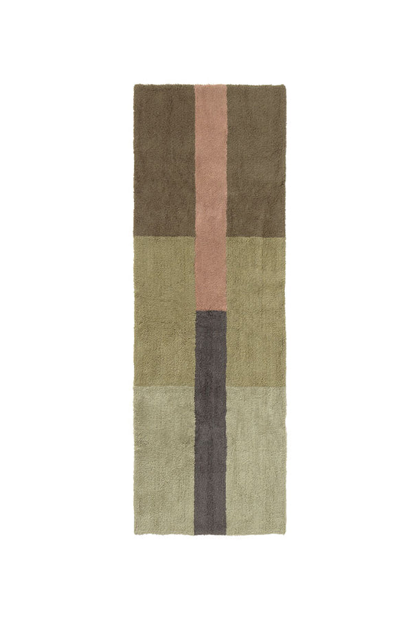 Wool Runner Rug Chroma Dusty Pink