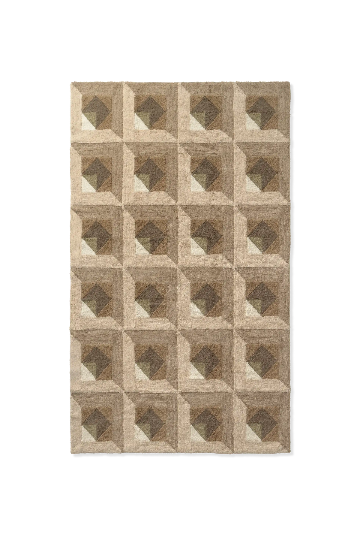 TAPIS EN LAINE TESSERA NATURAL
