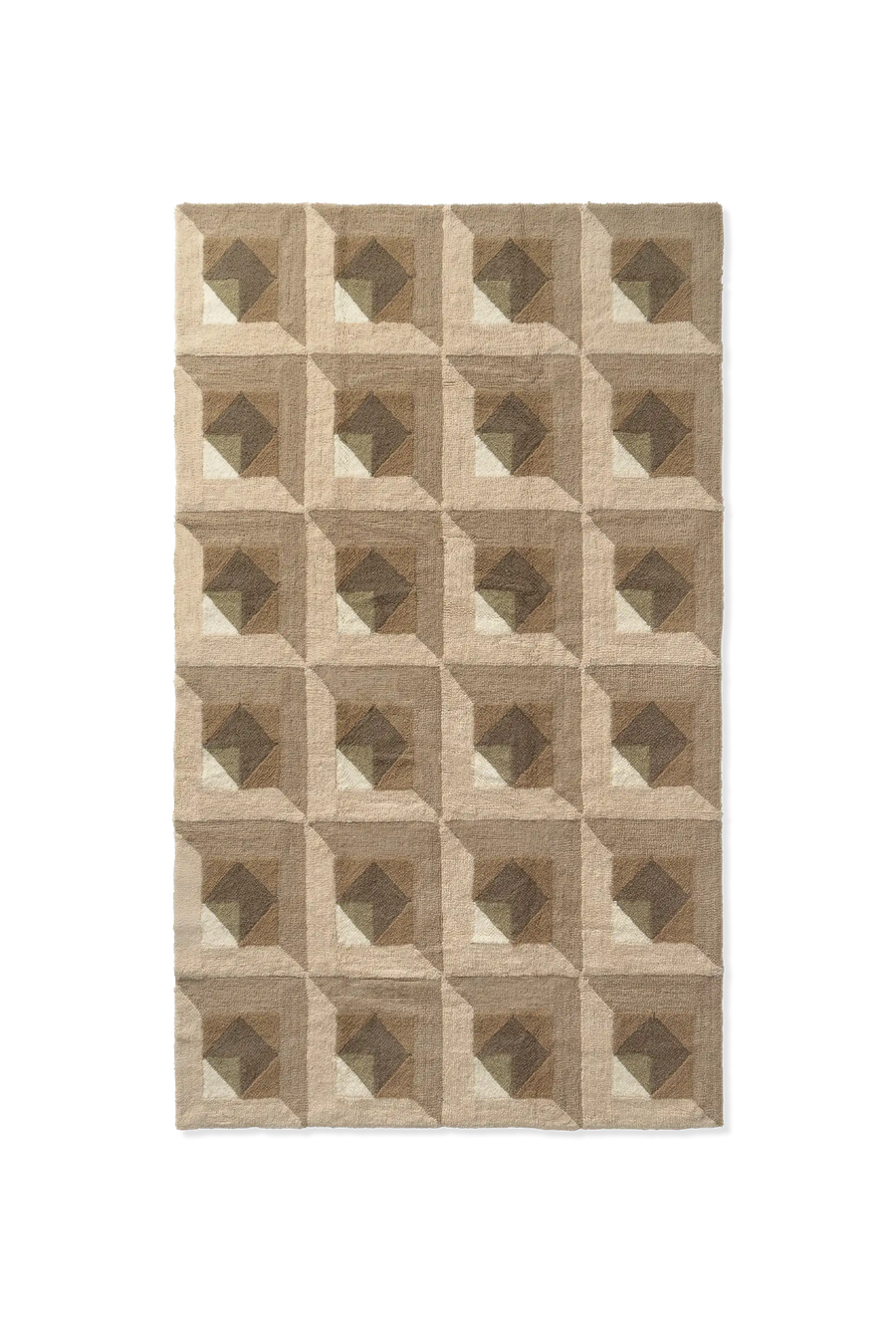 TAPPETO IN LANA TESSERA NATURAL
