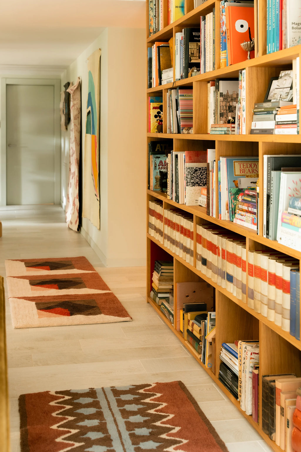 WOOL RUNNER RUG TESSERA RED