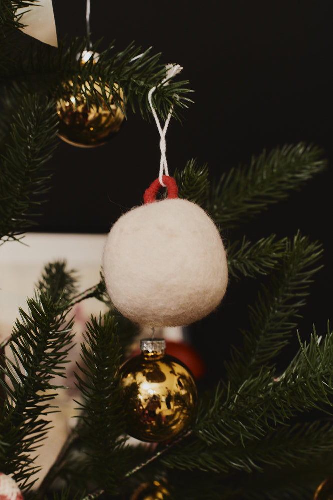 DECORAZIONE ALBERO PALLINE DI NATALE (CONFEZIONE DA 4)