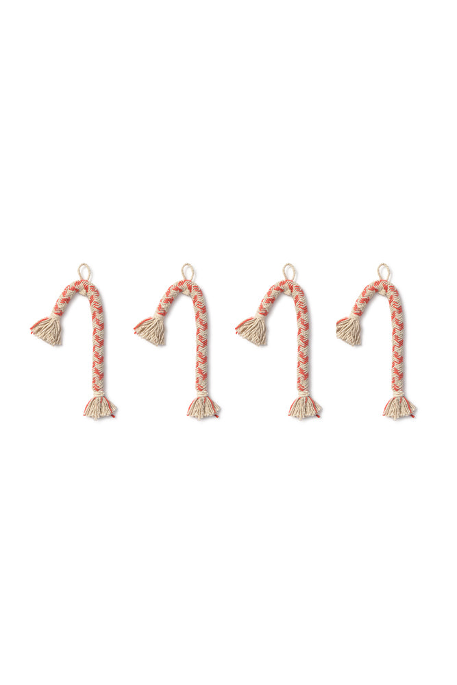 CANDY CANE ORNAMENTS (SET OF 4)