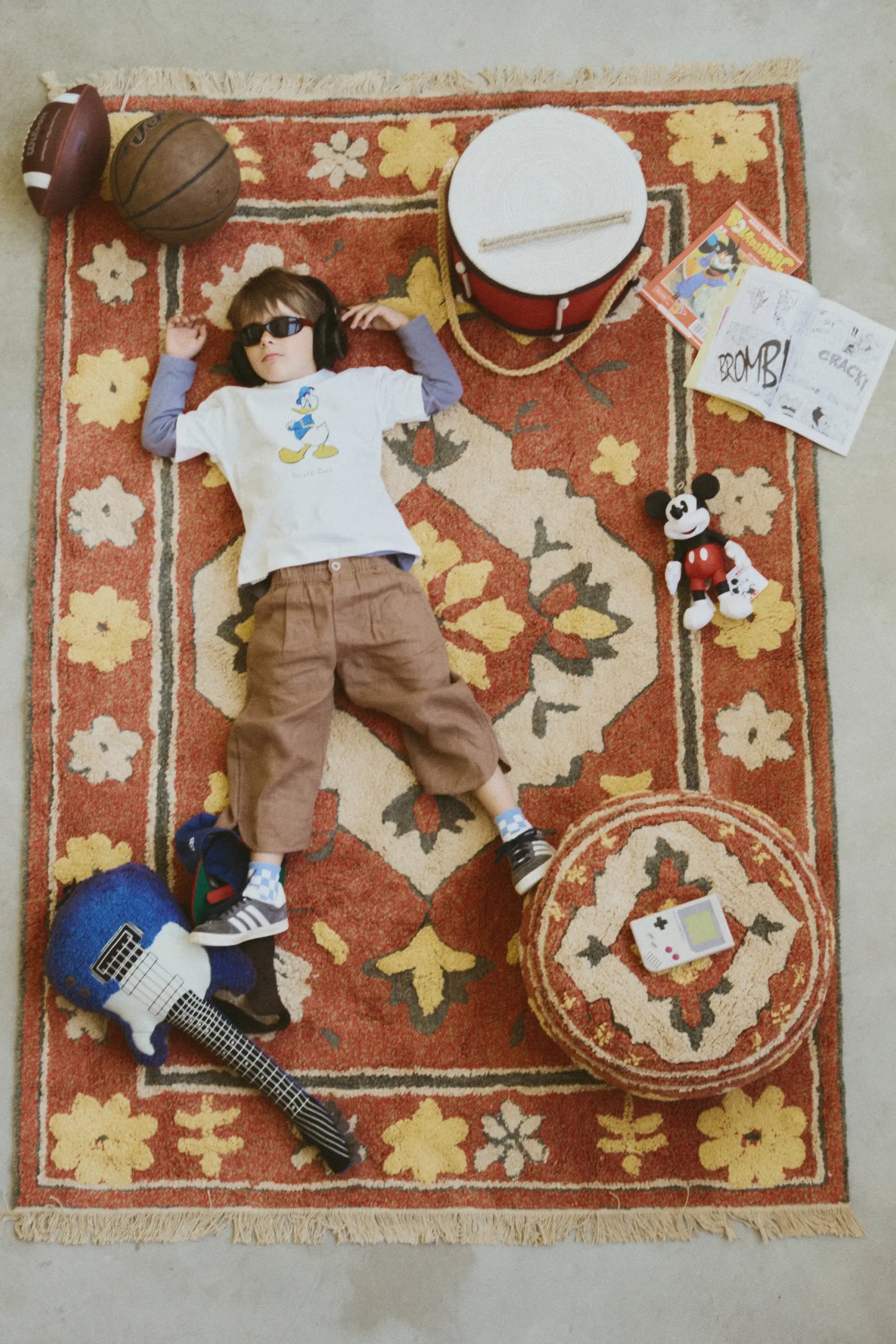 ALFOMBRA LAVABLE PERSIAN RED
