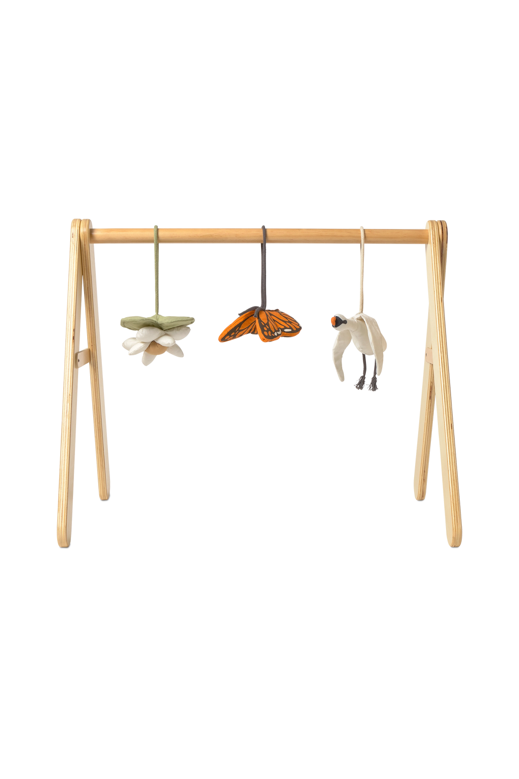 BABY GYM MIT SET AUS 3 RASSEL-ANHÄNGERN - SWAN