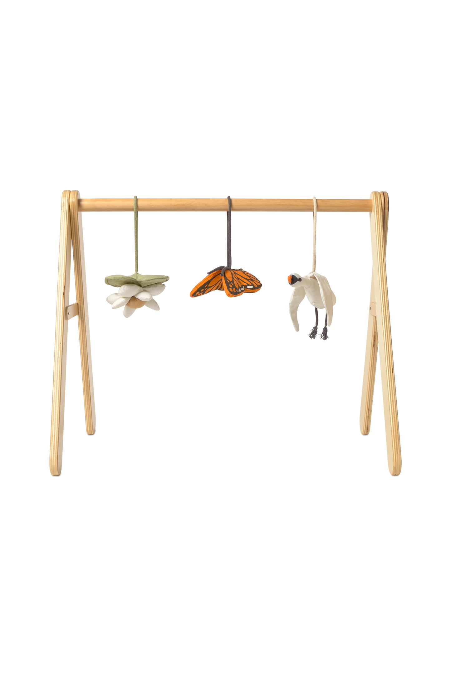 BABY GYM CON SET DI 3 GIOCHI SONAGLI SOSPESI - SWAN
