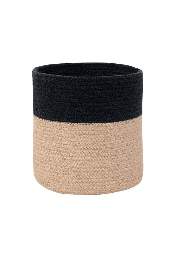 BASKET DUAL BLACK - LINEN