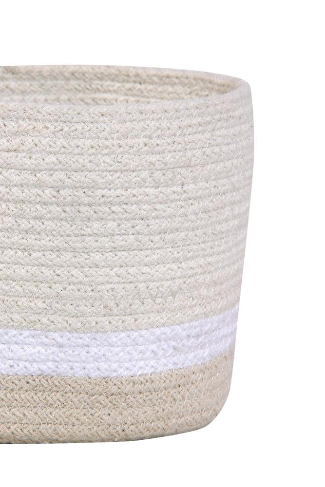 BASKET MINI TRICOLOR IVORY Lorena Canals