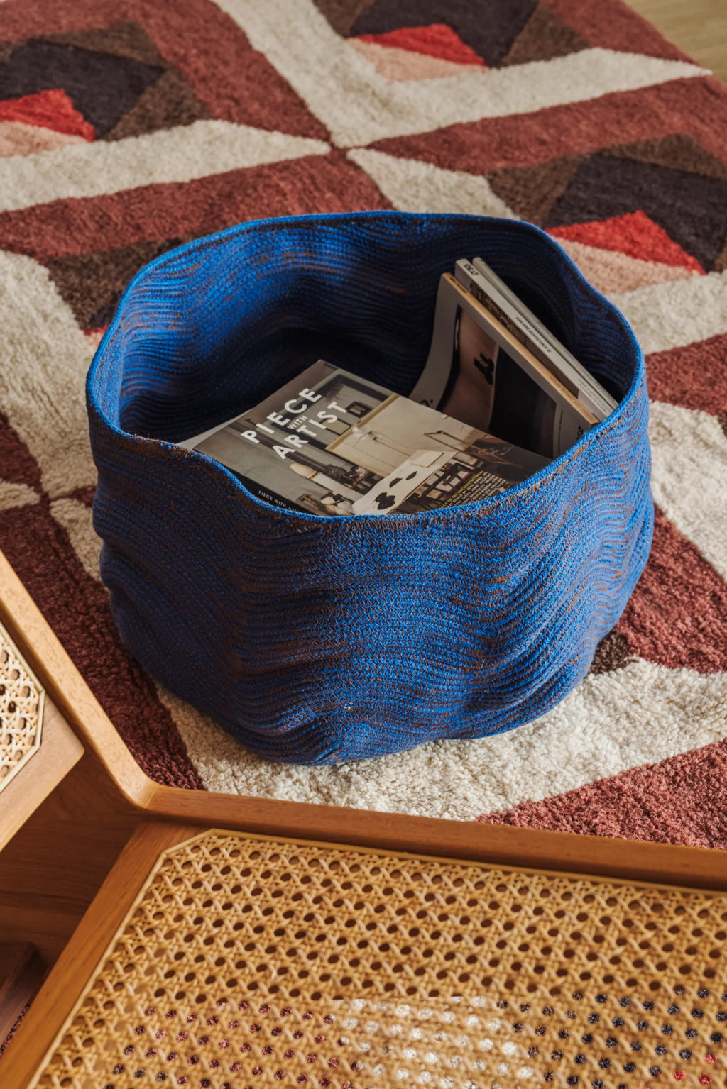 PANIER STONEWASHED WIDE BLUE
