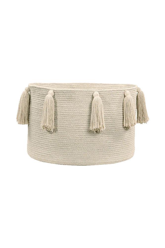 BASKET TASSEL NATURAL