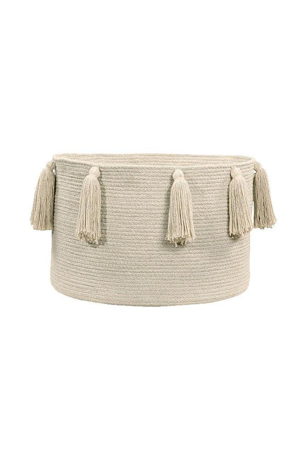 BASKET TASSEL NATURAL