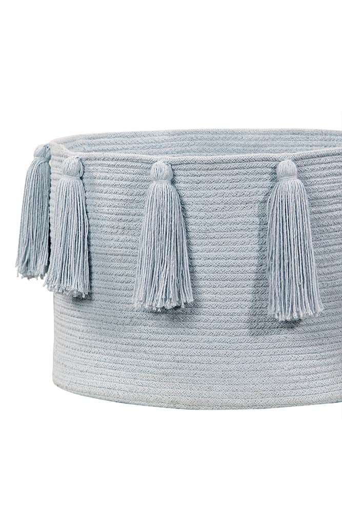 BASKET TASSELS SOFT BLUE Lorena Canals