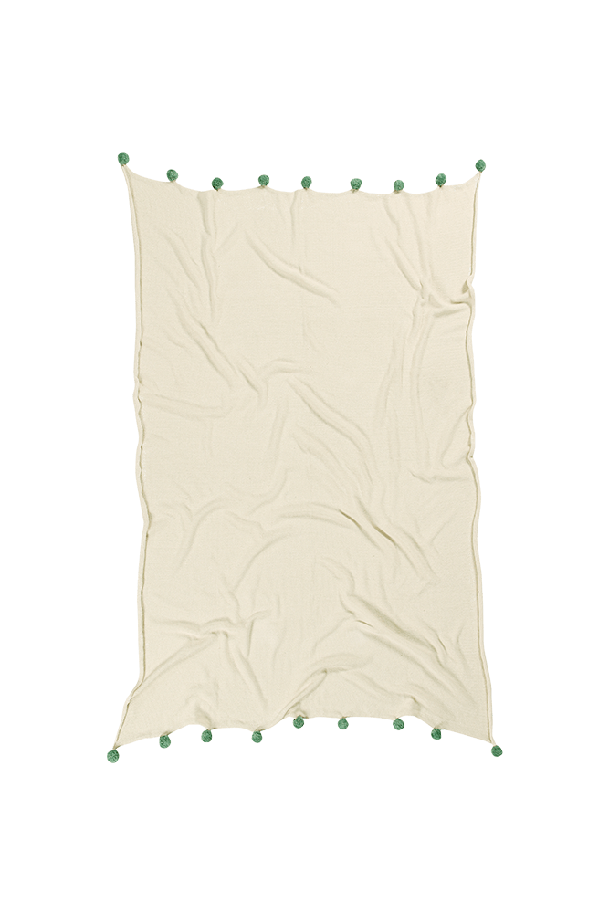 BLANKET BUBBLY NATURAL-GREEN Lorena Canals