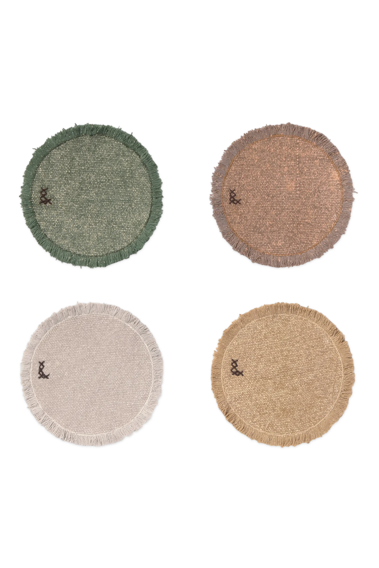 UNTERSETZER STONEWASHED (SET VON 8)