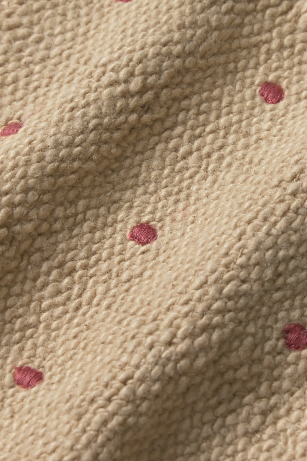 SET DE 4 DESSOUS DE VERRE DOTS BEIGE