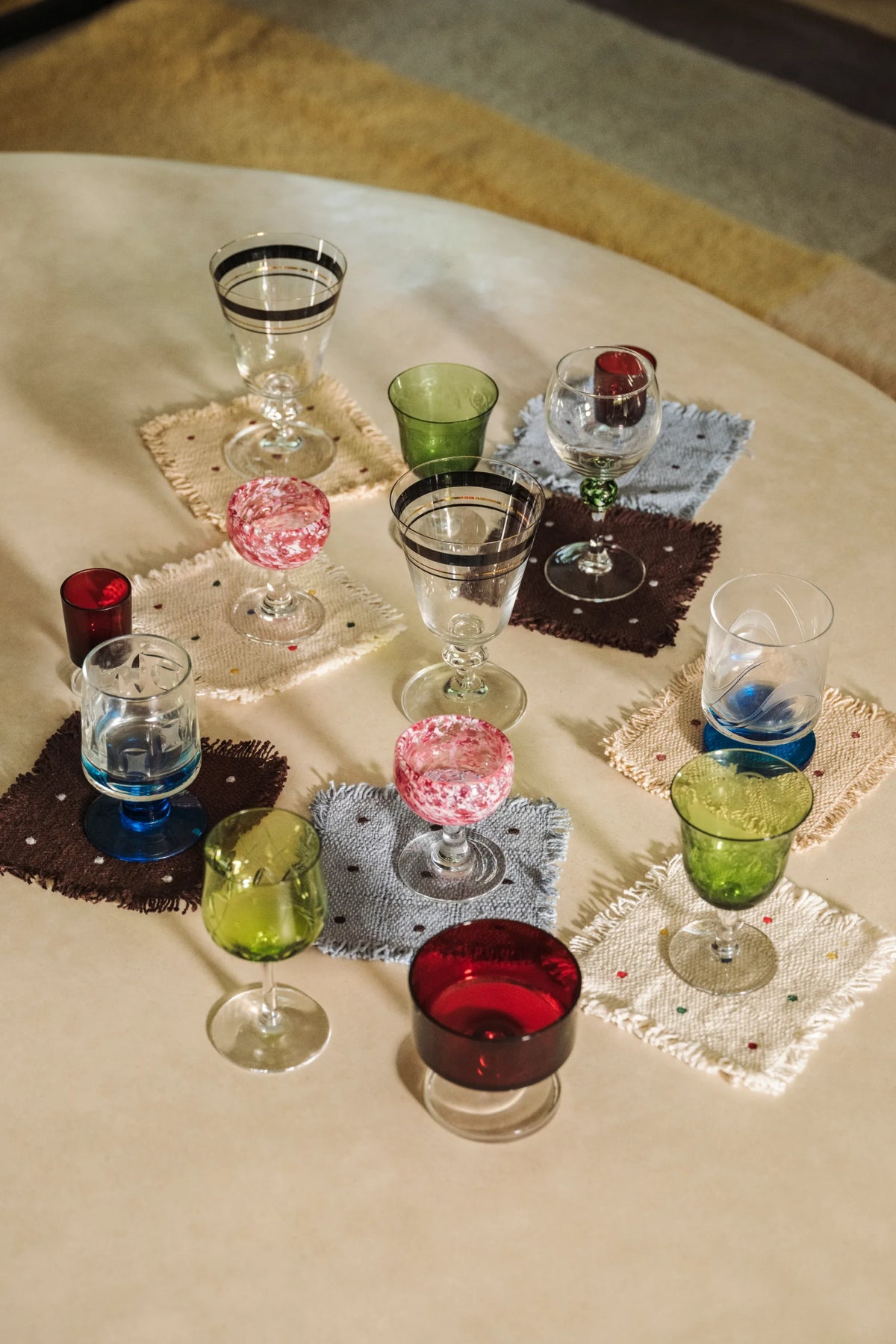 Sottobicchieri Dots Coffee Bean - Set Da 4