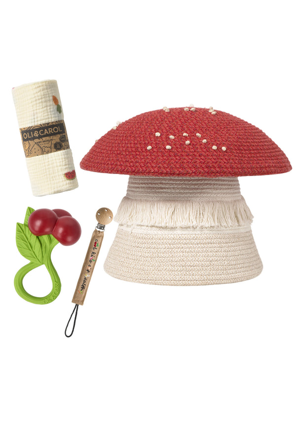 THE MUSHROOM NEWBORN SET - HOLIDAY EDITION