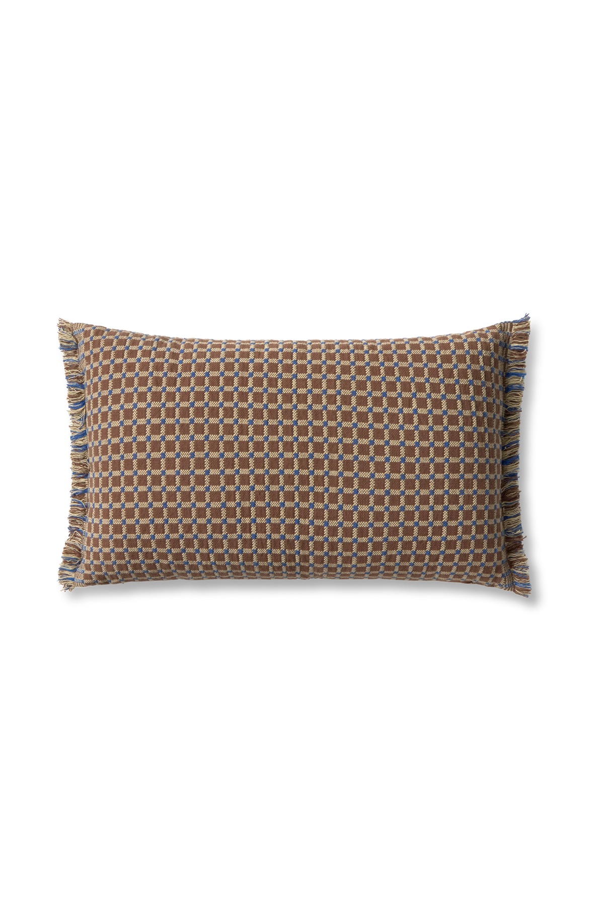 CUSCINO CHECKER COCOA BROWN
