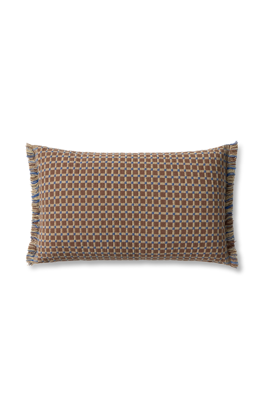 CUSCINO CHECKER COCOA BROWN