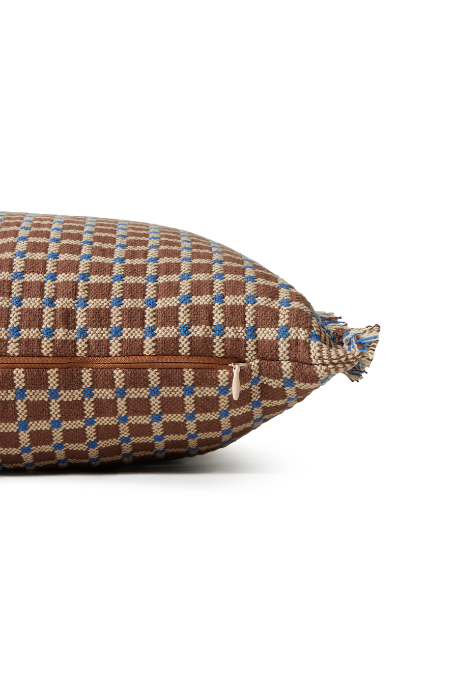 CUSCINO CHECKER COCOA BROWN