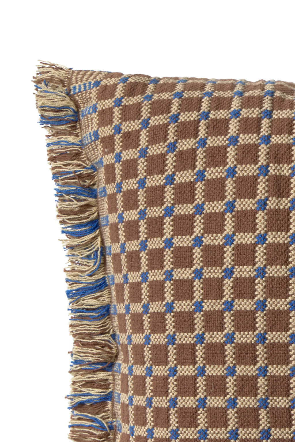 CUSCINO CHECKER COCOA BROWN