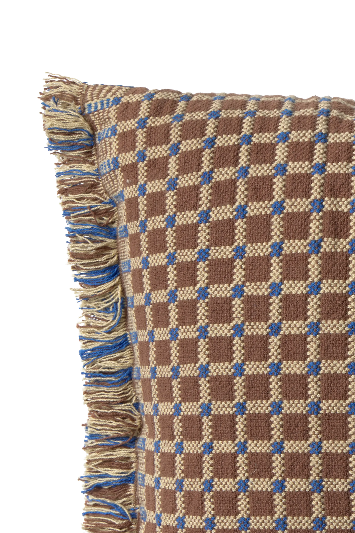 CUSCINO CHECKER COCOA BROWN