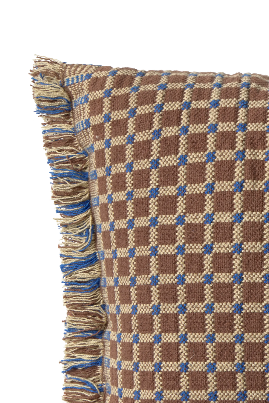 CUSCINO CHECKER COCOA BROWN