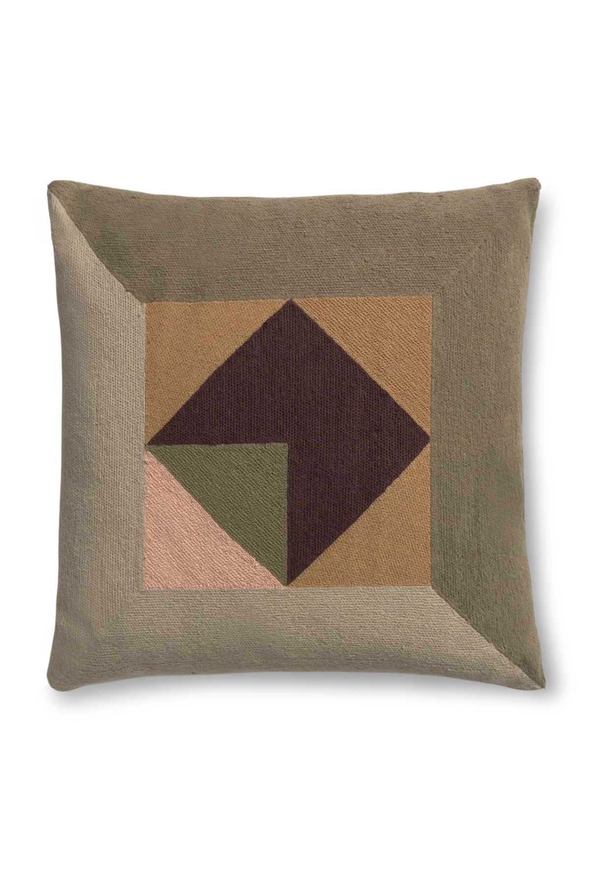 CUSCINO TESSERA KHAKI
