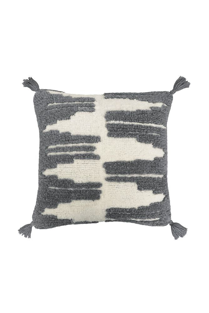 CUSHION ZAGROS CHARCOAL NATURAL